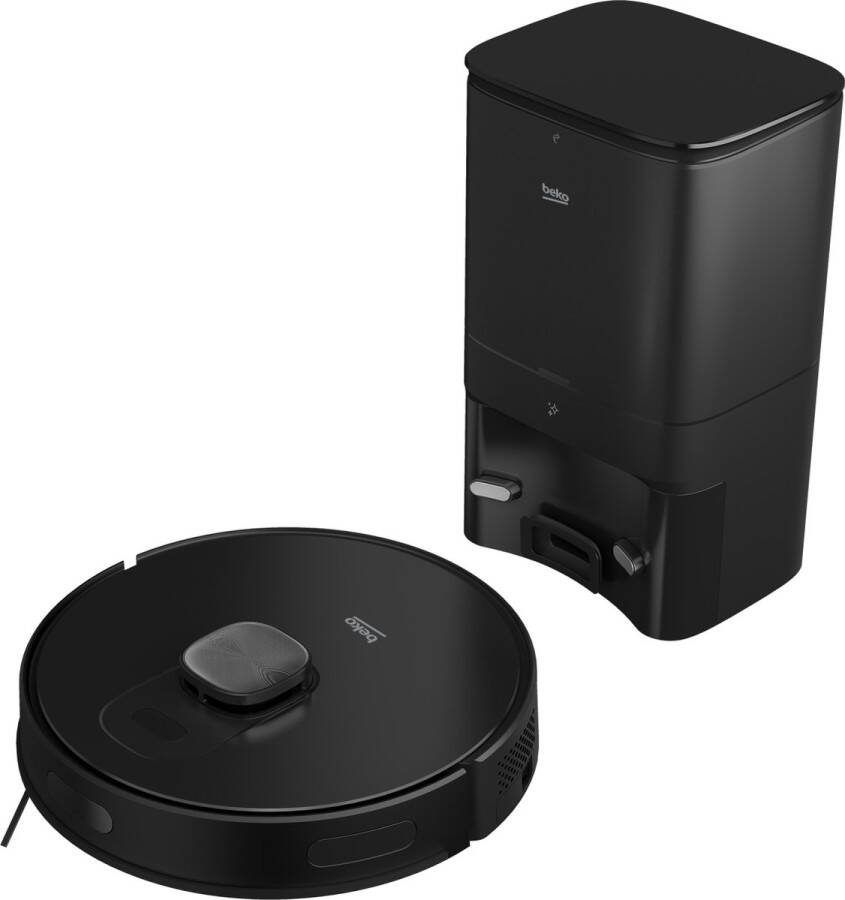 Beko VRR94314VB Robotstofzuiger 2-in-1 Verbonden Batterijduur 240 minuten 5000 Pa 4 snelheden Zwart