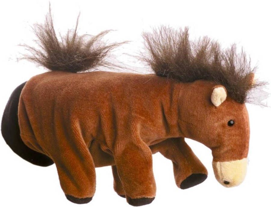 Beleduc Pluche handpop paard 22 cm
