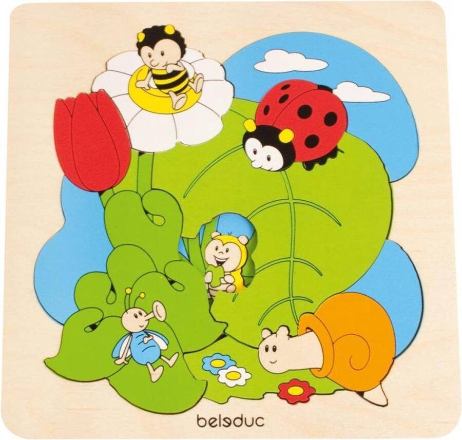 Beleduc Vormenpuzzel Weiland Junior Hout 8 Stukjes