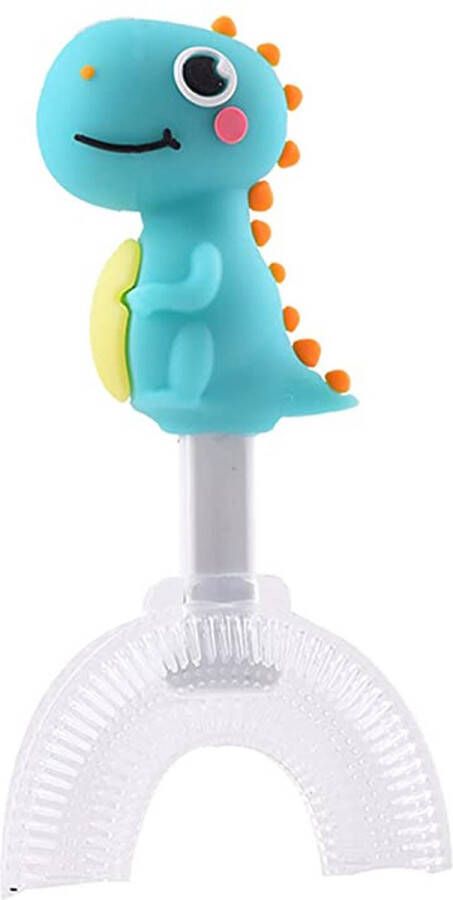 Belenthi Tandenborstel voor baby en kind- Handtandenborstel voor kinderen-2 tot 12 jaar- U vormig 360 graden poetsen