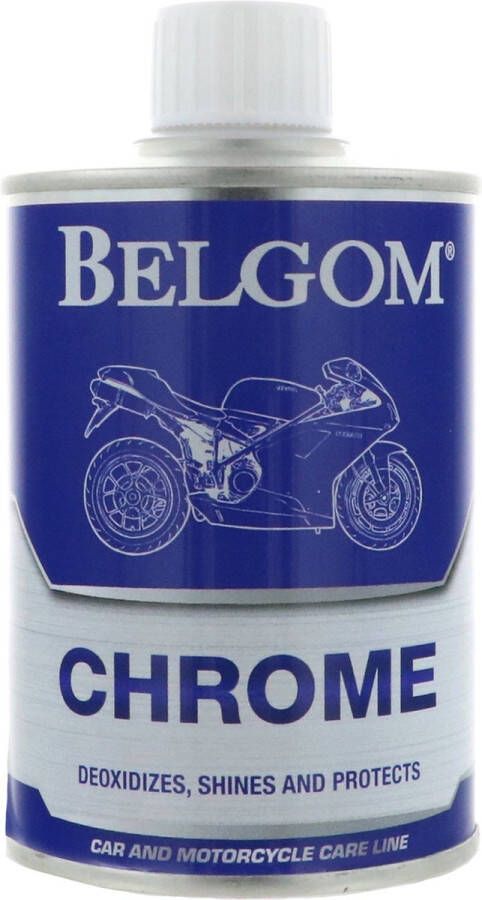 No brand Belgom metaalreiniger 250 ml chroom blauw