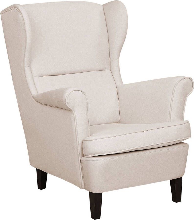 Beliani ABSON Oorfauteuil-Beige-Polyester