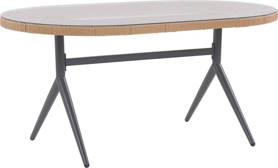 Beliani Aliano Eettafel-natuurlijk-pe Rotan
