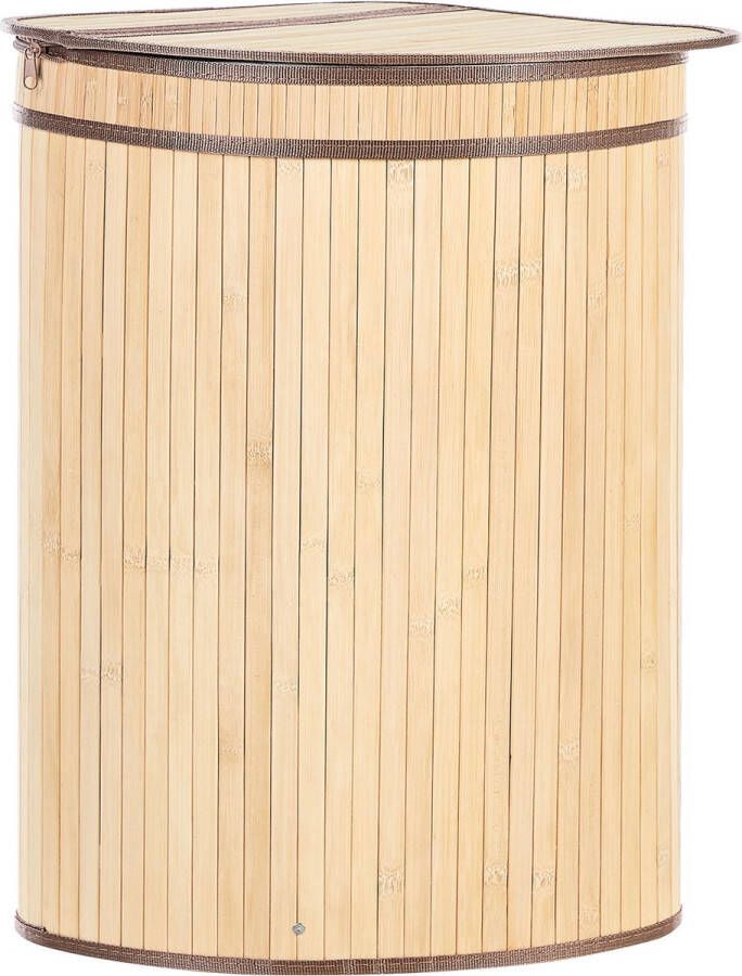 Beliani BADULLA Wasmanden-Lichte houtkleur-Bamboehout