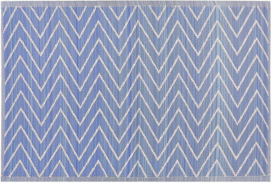 Beliani BALOTRA Outdoor kleed Blauw 120 x 180 cm Polypropyleen