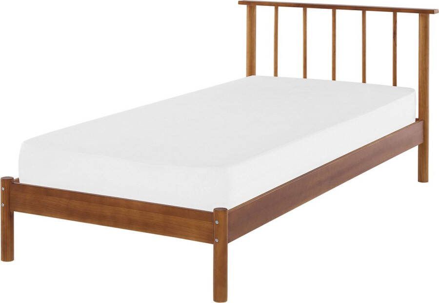 Beliani -BARRET-Eenpersoonsbed-Lichte houtkleur-90 x 200 cm-Dennenhout