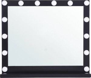 Beliani BEAUVOIR make-up spiegel zwart IJzer