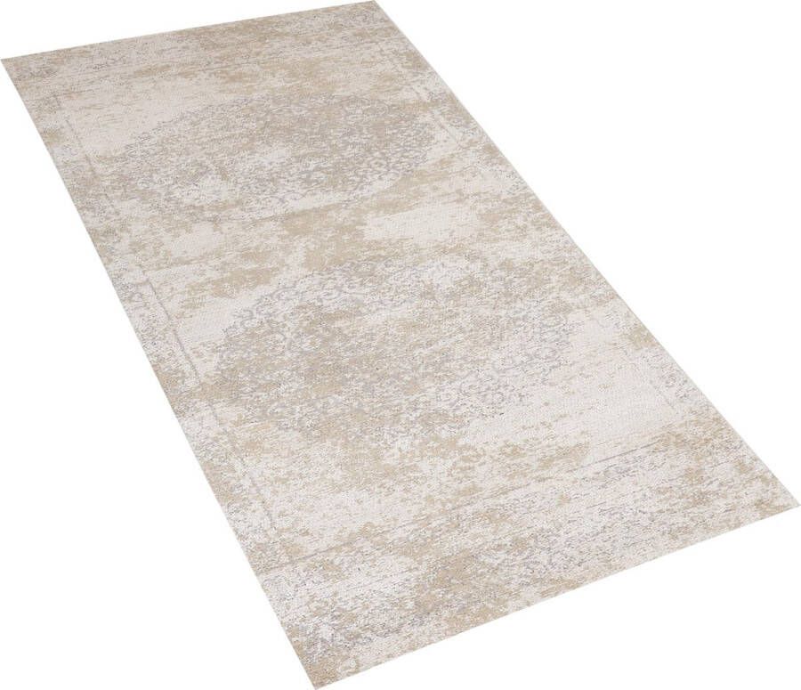 Beliani BEYKOZ Vloerkleed beige 60x180