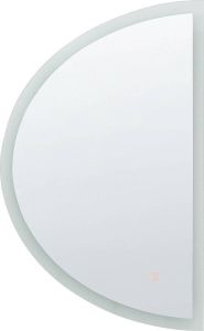 Beliani BEZONS Badkamerspiegel-Zilver-Glas