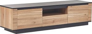 Beliani BILLINGS TV-meubel lichte houtkleur Spaanplaat