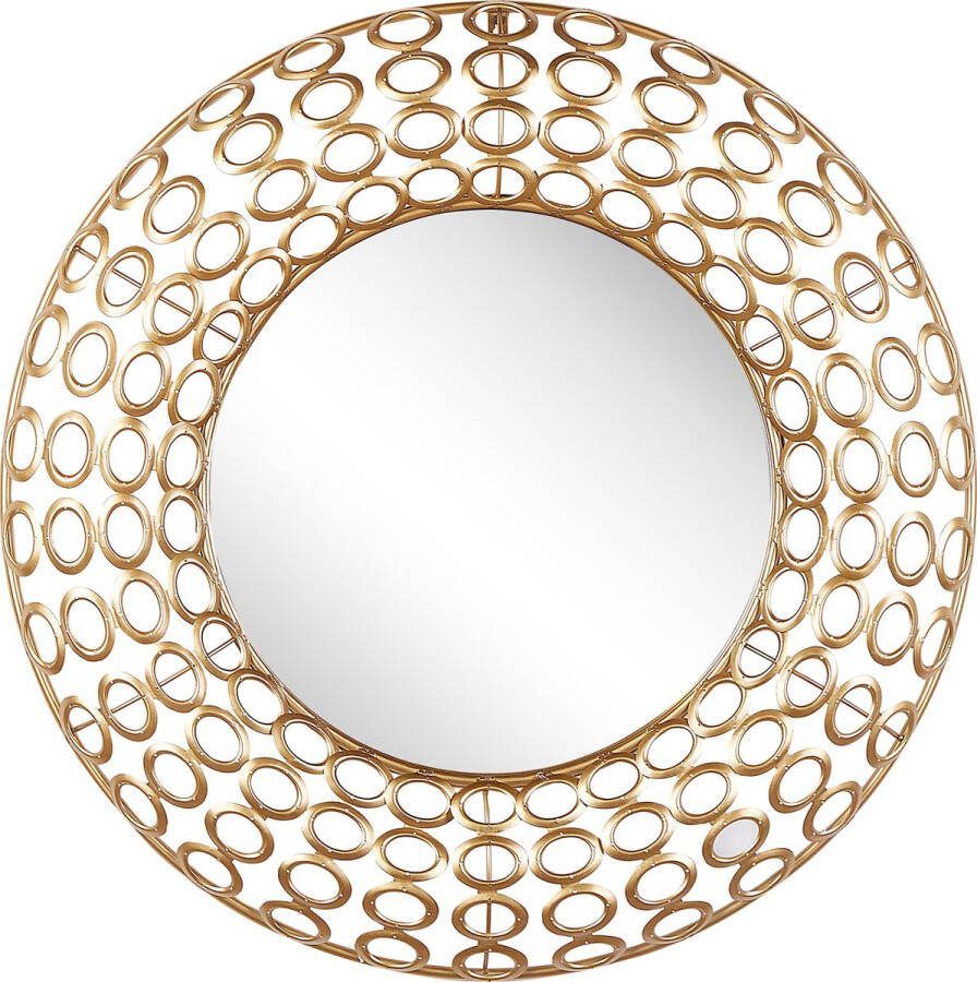 Beliani BOURDON Decoratieve Spiegel-Goud-Staal