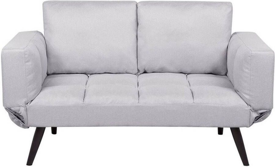 Beliani BREKKE Slaapbank Lichtgrijs Polyester