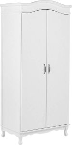Beliani Cammin Kledingkast-wit-mdf