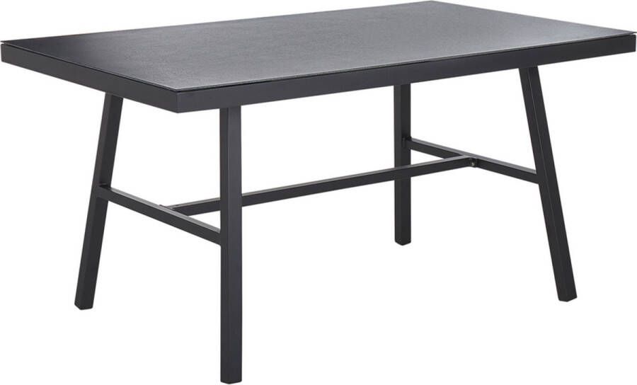 Beliani CANETTO Tuintafel Zwart Aluminium