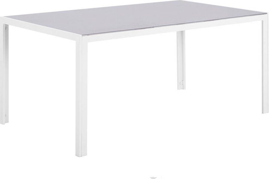 Beliani CATANIA Tuintafel Grijs Veiligheidsglas