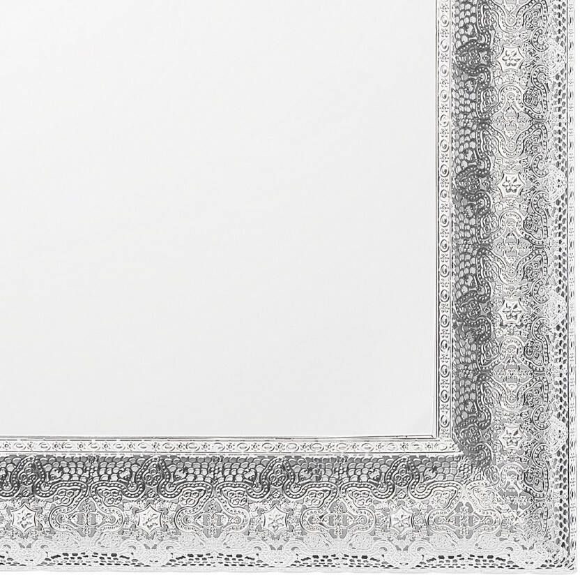 Beliani CAVAN Wandspiegel Zilver Metaal