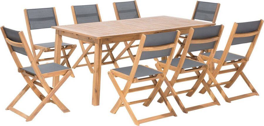 Beliani CESANA Eetkamerset voor 8 personen 180 240x100x75