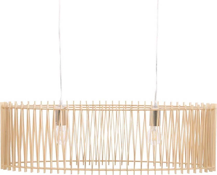 Beliani CHARI Hanglamp-Lichte houtkleur-Multiplex