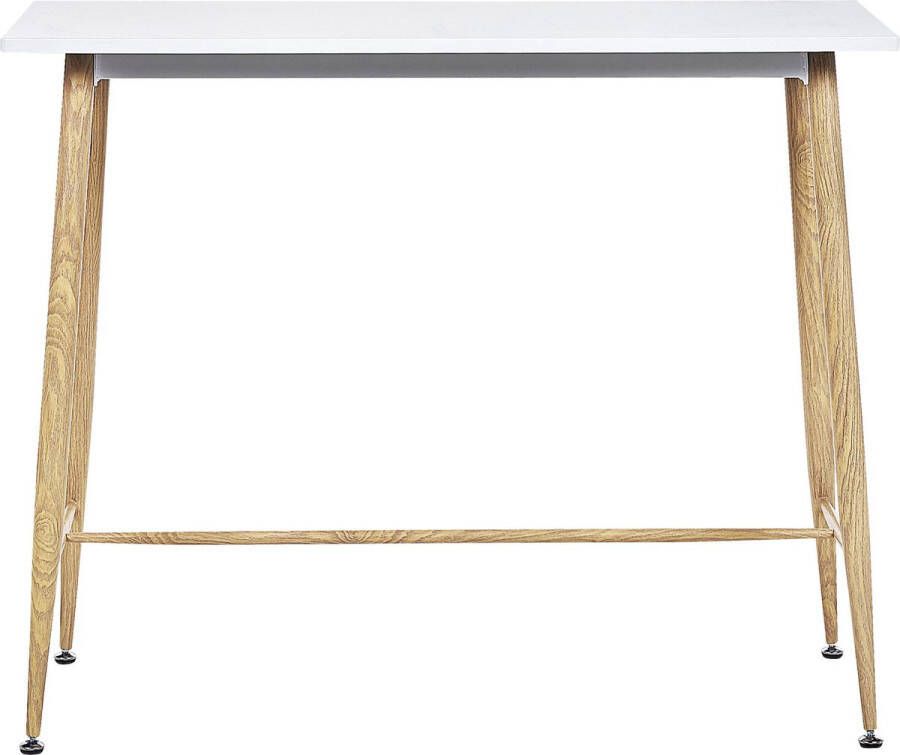 Beliani CHAVES Eettafel Wit 50 x 110 cm MDF