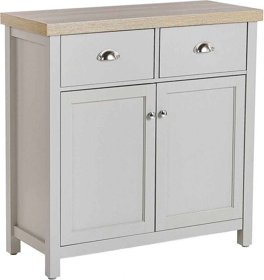 Beliani CLIO Sideboard Grijs Spaanplaat