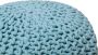 Beliani CONRAD Poef Marineblauw 40 cm Katoen - Thumbnail 1
