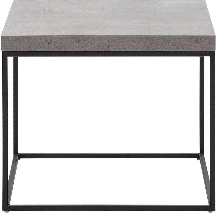Beliani DELANO Bijzettafel Grijs MDF