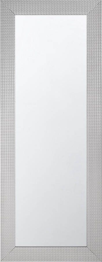 Beliani DERVAL Wandspiegel Zilver Synthetisch materiaal