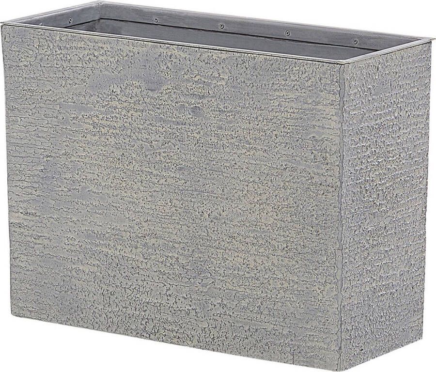 Beliani Edessa Plantenbak Voor Buiten-grijs-stenenmix