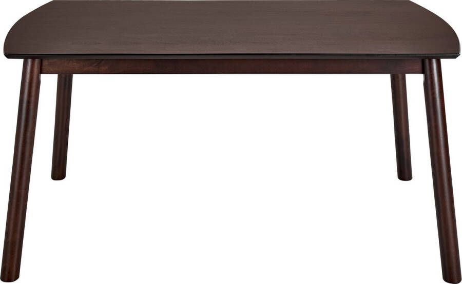 Beliani ELBA Eettafel Donkere houtkleur 90 x 150 cm MDF