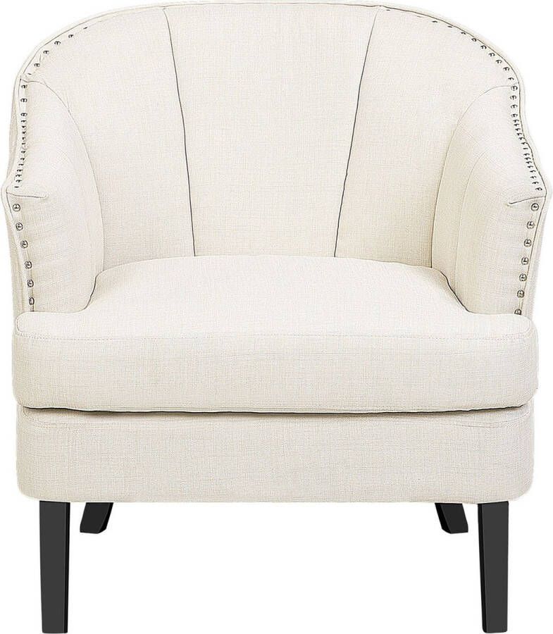 Beliani ELVERUM Fauteuil-Beige-Polyester