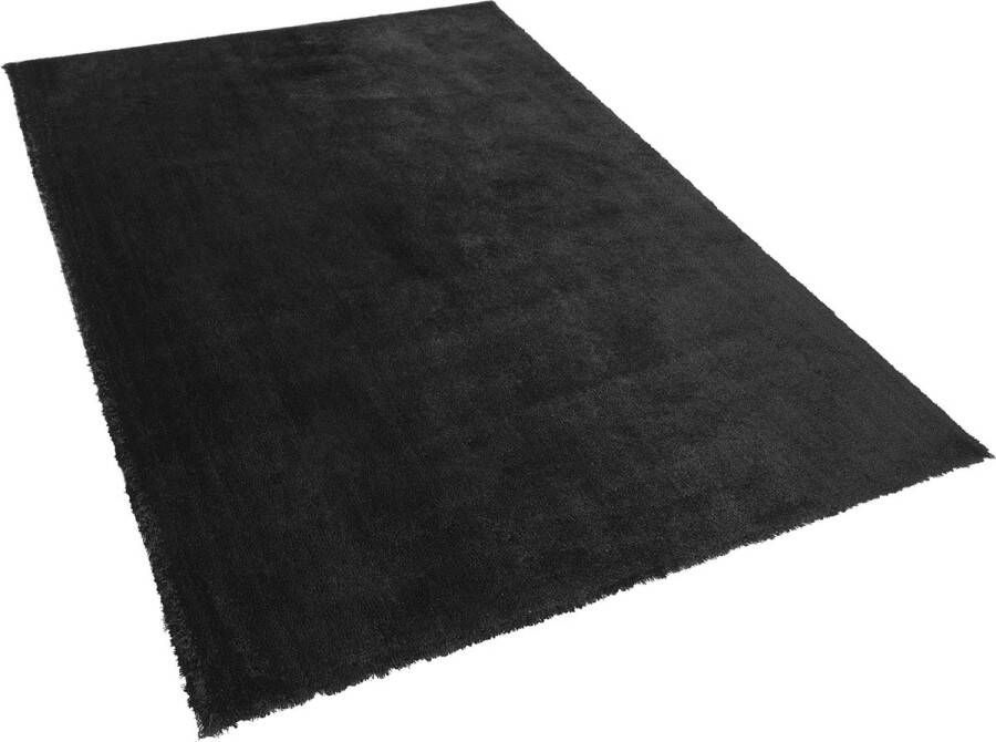 Beliani EVREN Vloerkleed zwart polyester