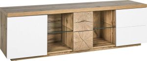 Beliani FARADA TV-meubel lichte houtkleur MDF