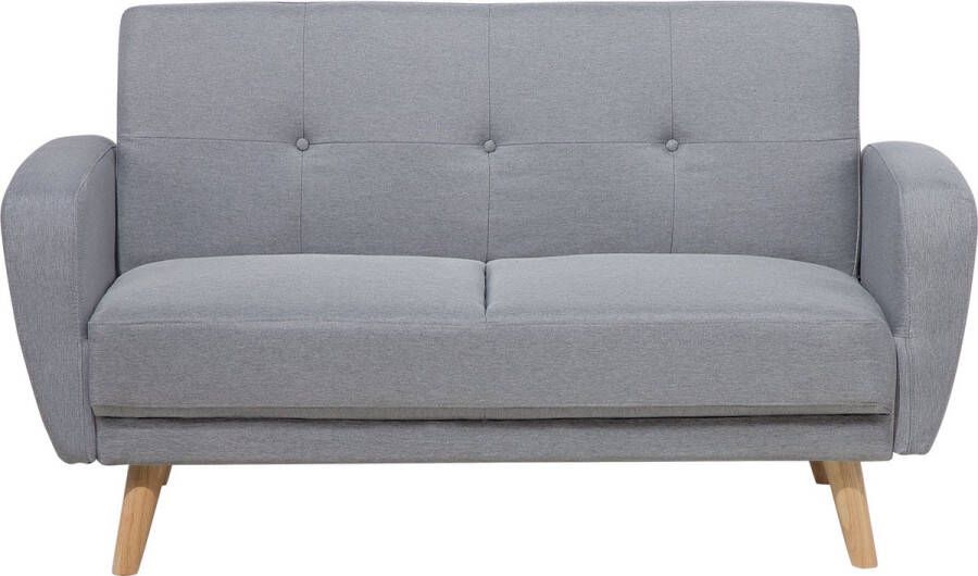 Beliani FLORLI Two Seater Sofa Grijs Polyester