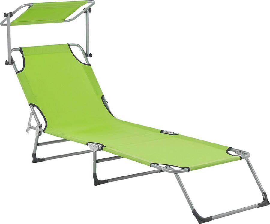Beliani FOLIGNO Strandstoel Groen Polyester