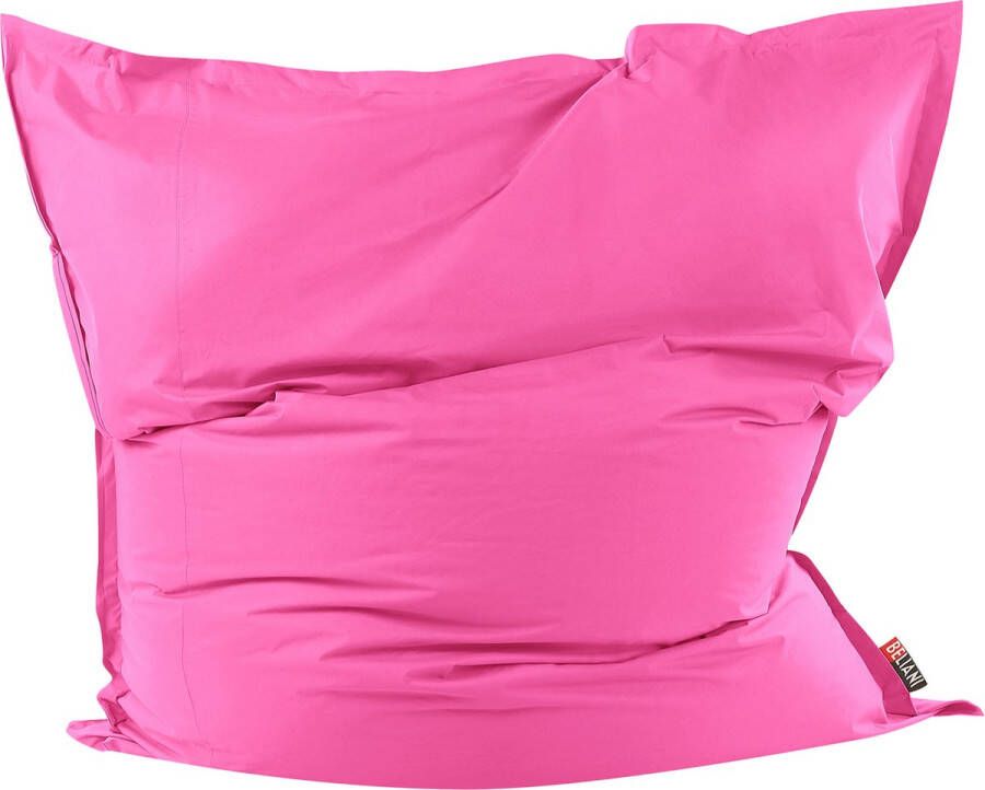 Beliani Zitzak Sitzsack Extra Big roze Canvas 180x230cm