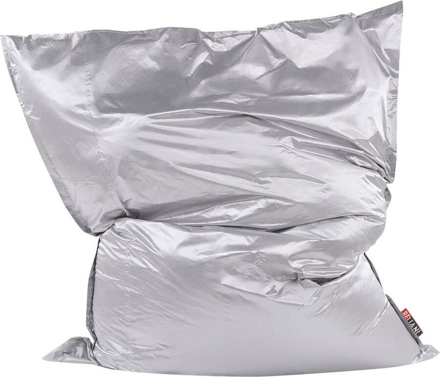 Beliani XXXL Zitzak 180 x 230 Beanbag Kussen ZILVER