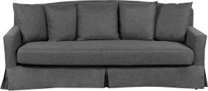 Beliani GILJA Three Seater Sofa Grijs Polyester
