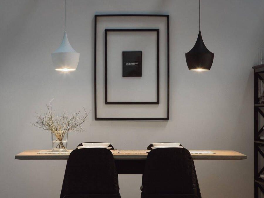 Beliani Hanglamp HÃ¤ngelampe zwart Aluminium