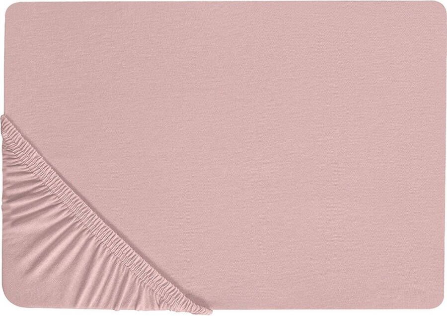 Beliani HOFUF Laken Roze 200 x 200 cm Katoen