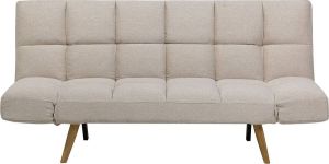 Beliani INGARO Slaapbank 3-zits beige Kunststof