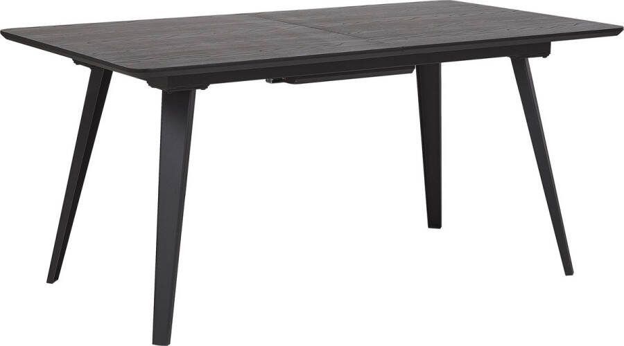 Beliani IRVINGTON Eettafel Zwart 90 x 160|200 cm MDF