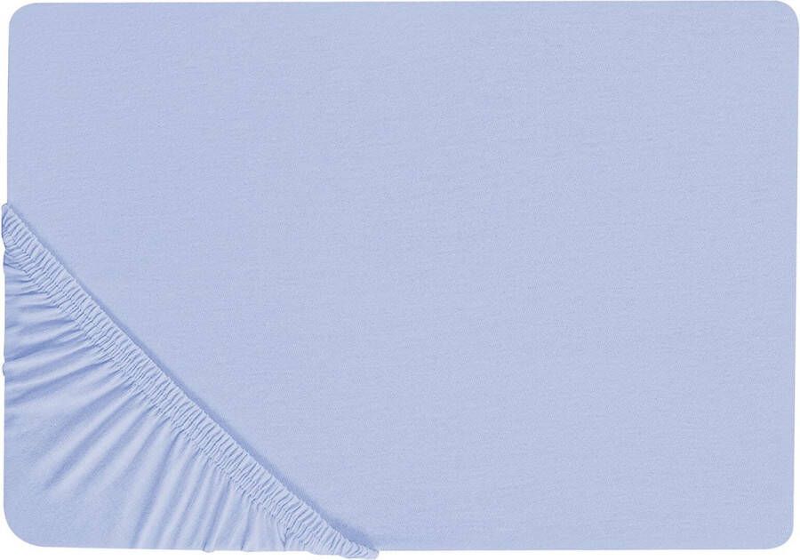 Beliani JANBU Laken Blauw 200 x 200 cm Katoen