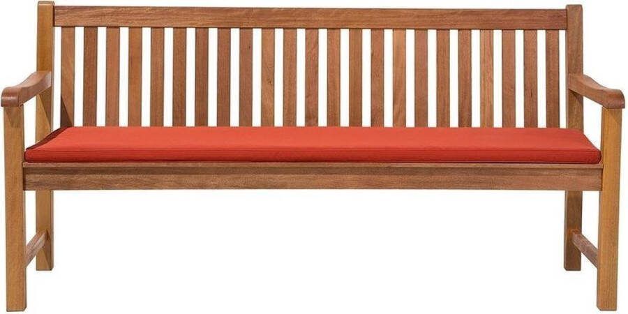 Beliani JAVA Tuinbank Lichte houtkleur White Balau