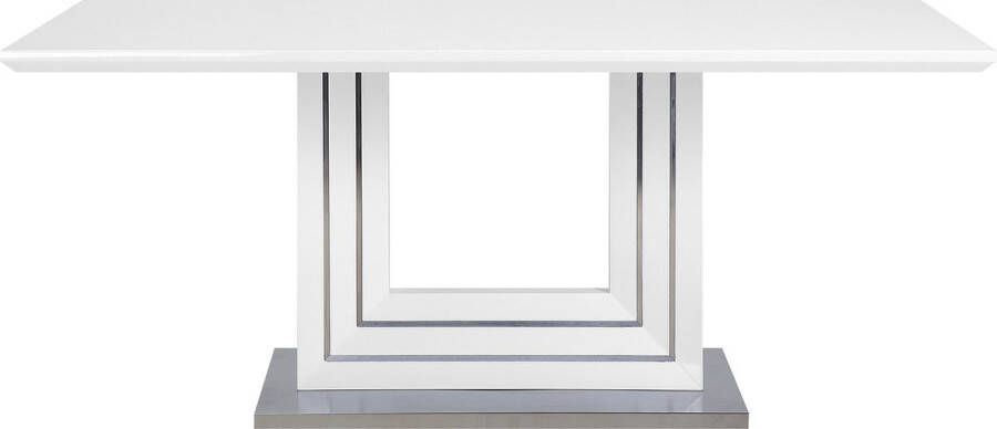 Beliani KALONA Eettafel Wit 90 x 180 cm MDF