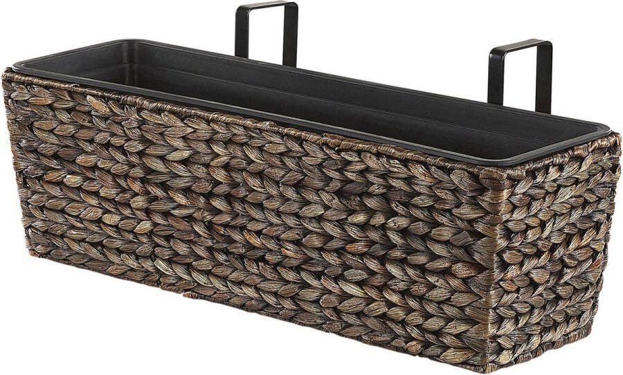 Beliani Kawala Plantenbak Voor Buiten-bruin-waterhyacinth