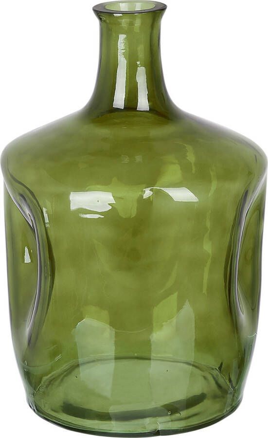 Beliani KERALA Bloemenvaas Groen 23 cm Glas