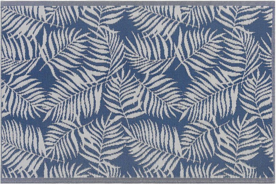 Beliani KOTA Outdoor kleed Blauw 120 x 180 cm Polypropyleen