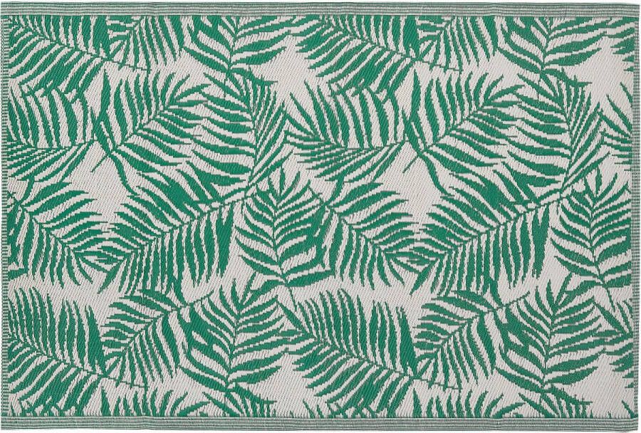 Beliani KOTA Outdoor kleed Smaragdgroen 120 x 180 cm Polypropyleen