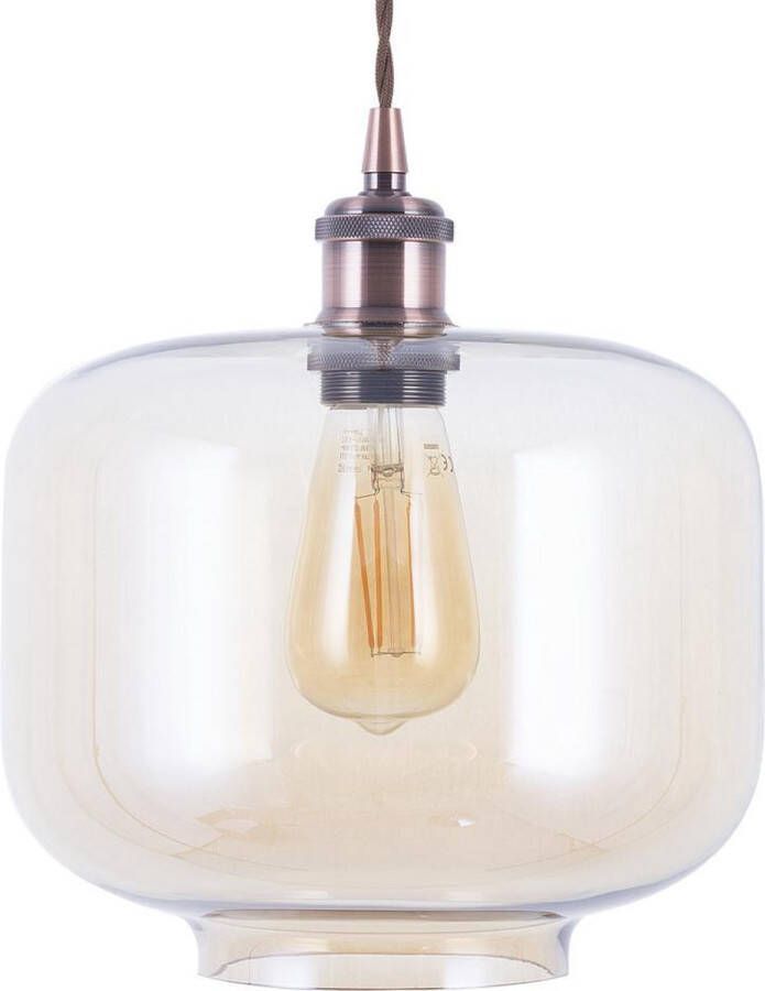 Beliani LANATA Hanglamp Transparant 24x24x125