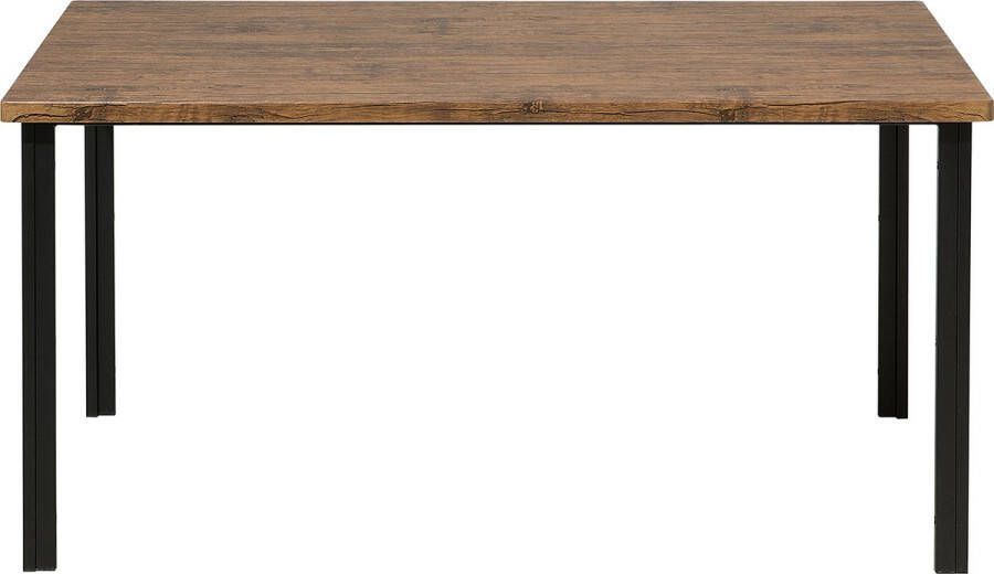 Beliani LAREDO Eettafel Zwart 90 x 150 cm MDF